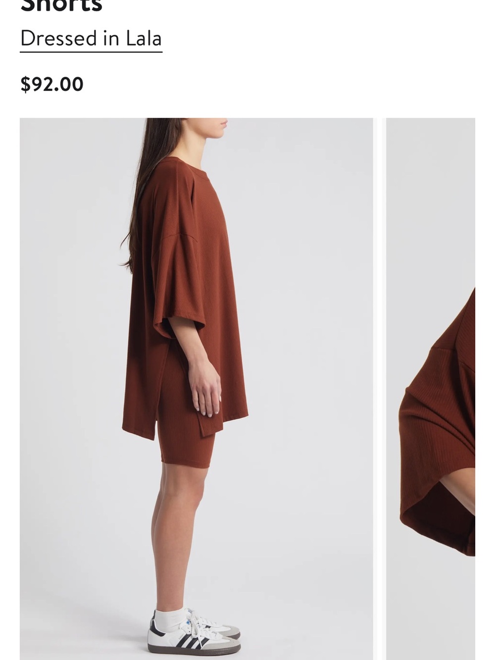 Dressed in LALA Oversized SET in Cinnamon size large